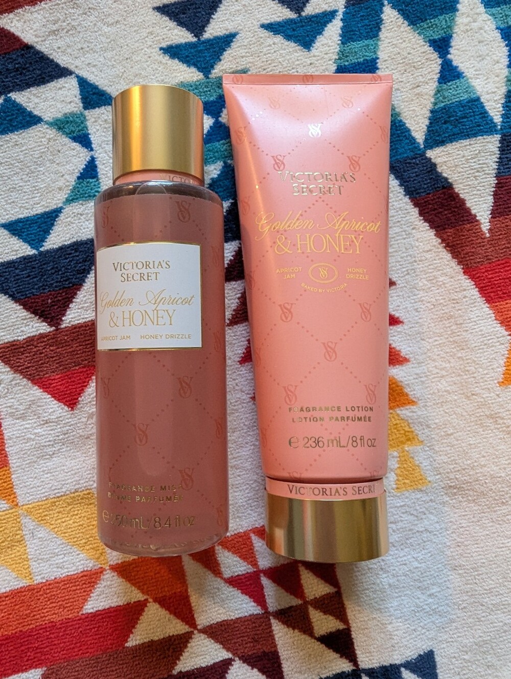 NWT Victoria Secret Golden Apricot And Honey Set